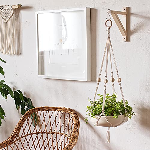 Zippy Flora Macrame Plant Hanger for Home/Garden/Balcony (Off-white Lily Hanger) - Image 1