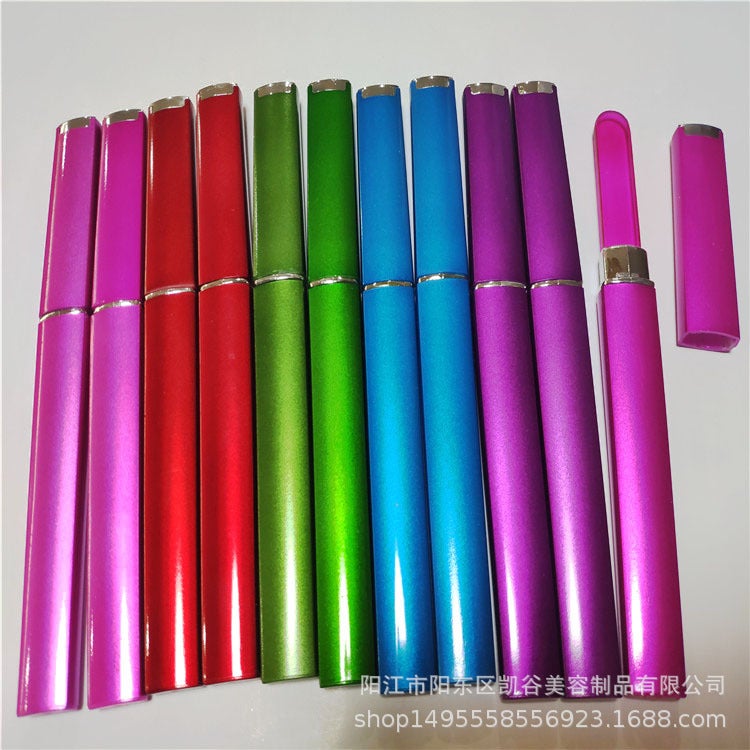 14Cm Two-Colorful Glass Nail File Colorfulful Tube Glass File Nail File Abs Tube - Image 5