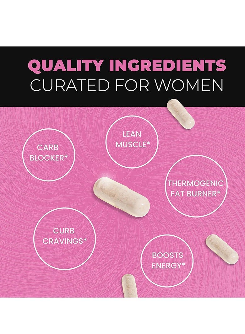 Womens Best Fat Burners For Women | Weight Loss Pills for Women Belly Fat | Raspberry Ketones | Appetite Suppressant & Metabolism Booster | Back Fat Reducer & Bloating Relief | Diet Pills for Fast Result 60 Ct. - Image 4