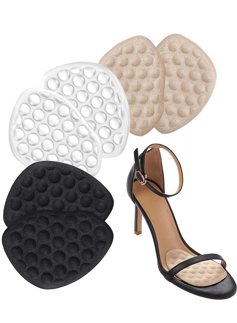 SYOSI وسادات ميتاتارسال، وسادات راحة الكعب العالي ووسادات كعب للنساء، وسادات كعب كرة القدم للاحذية الكبيرة، وسادات كعب لاصقة للأحذية الواسعة، وسادات للأحذية للنساء (3 قطع) - Image 1