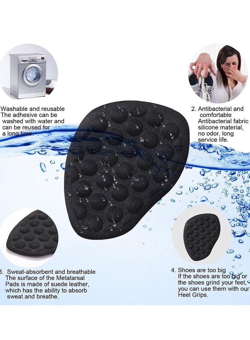 SYOSI وسادات ميتاتارسال، وسادات راحة الكعب العالي ووسادات كعب للنساء، وسادات كعب كرة القدم للاحذية الكبيرة، وسادات كعب لاصقة للأحذية الواسعة، وسادات للأحذية للنساء (3 قطع) - Image 3
