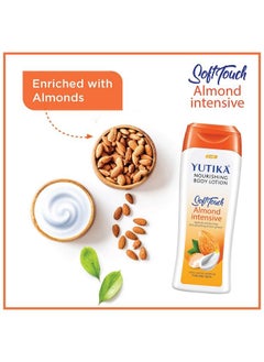 Yutika Softtouch Nourishing Body Lotion For Long Lasting Moisture And Soothing Skin For Men And Women (Almond 300Ml)  - Image 3