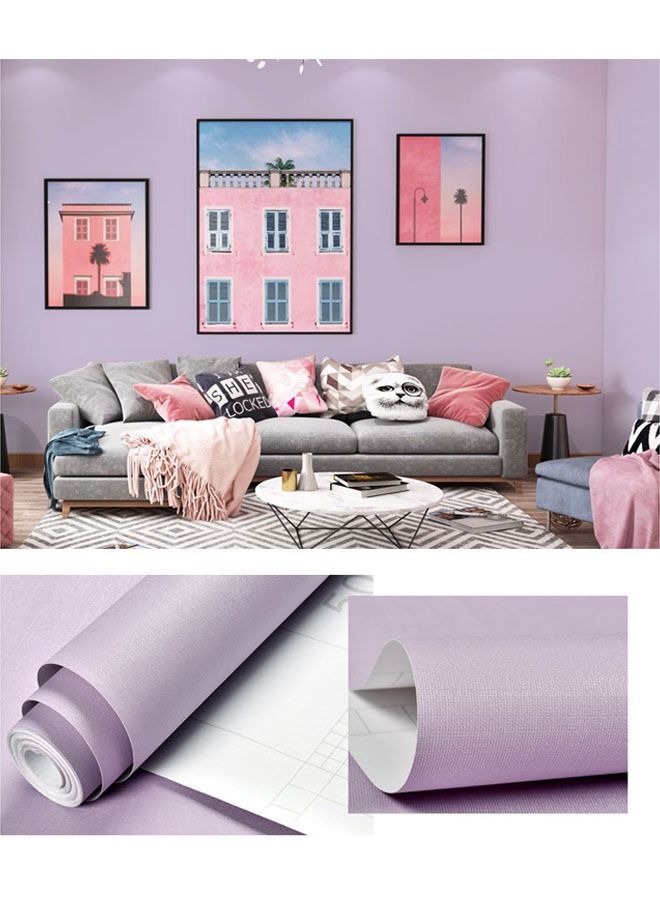 ورق حائط ذاتي اللصق لغرفة النوم الدافئة خلفية حائط PVC مقاوم للماء 10 متر (1000 × 60 سم)