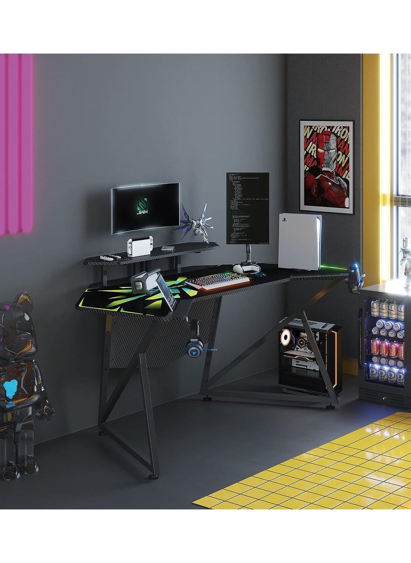 Royal Polar - RoyalPolar Gaming Desk Anchor table 1.8m with 2 monitor shelves 2 iPad grooves 2 cable management and 1 power socket holders - Image 1