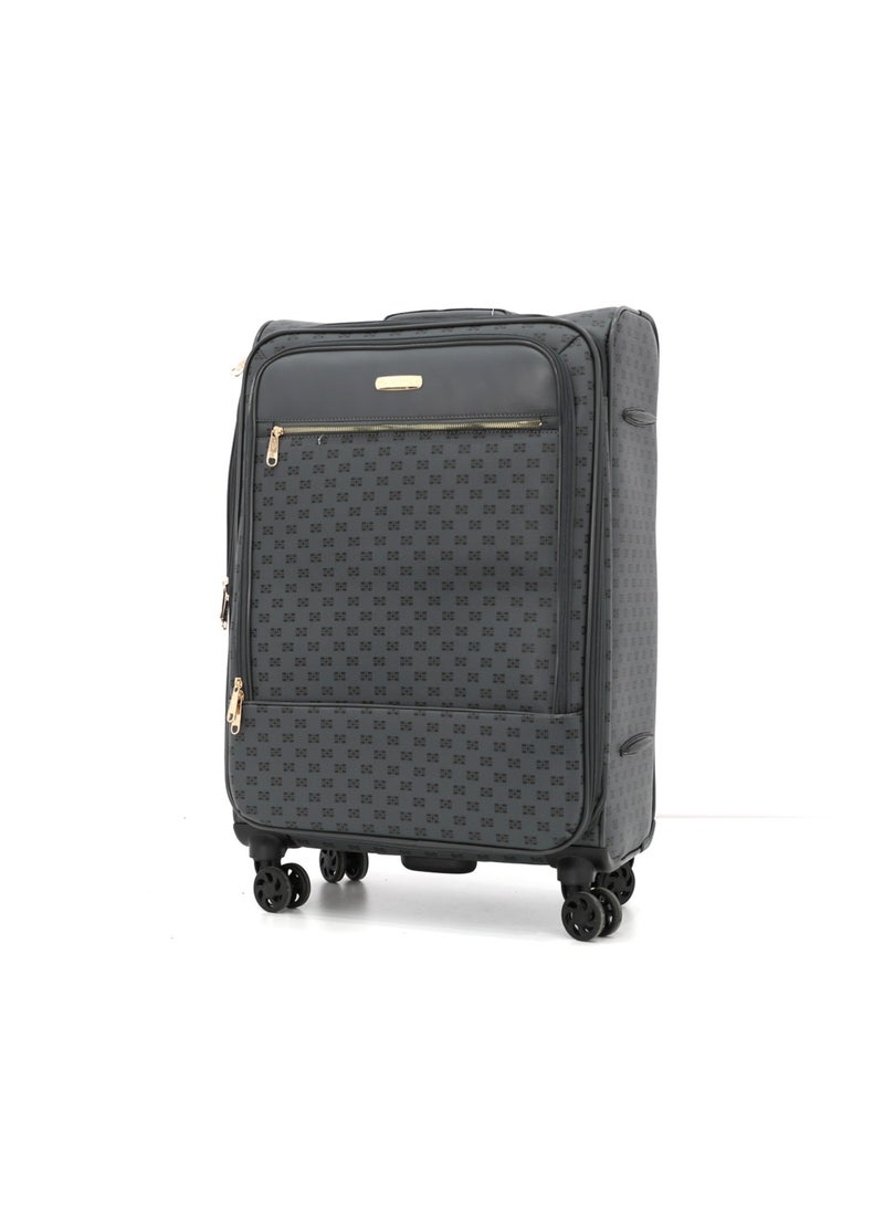 Travel Luggage Sets 3 Piece Soft Side Trolley, TSA Lock, Lightweight with 360° Double Wheels,Grey  (20"/24"/28")