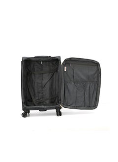 SONADA Travel Luggage Sets 3 Piece Soft Side Trolley, TSA Lock, Lightweight with 360° Double Wheels,Grey  (20"/24"/28")  - Image 3