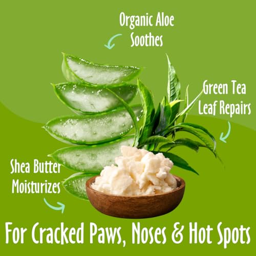earthbath Treatment Balm Dog Balm for Paws and Nose Dry Cracked Nose and Paw Balm PlantBased CureltyFree Vegan Made with Nilotica Shea Butter for Dogs and Cats 22 Oz - Image 3