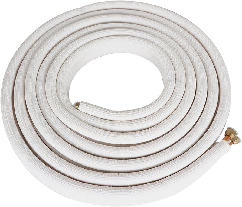 findmall 25FT Air Conditioning Copper Tubing Pipe Extension - Insulated Twin Copper Pipes for Mini Split AC - Image 1