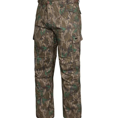Mossy Oak Cotton Mill 20 Camo Hunting Pants for Men Camouflage Clothes Medium Greenleaf - Image 1