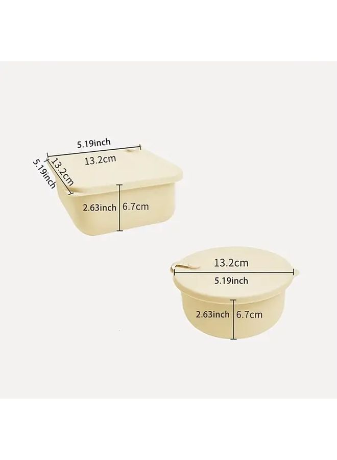 Moso Bamboo Green Silicone Lunch Box Set 2pcs Microwaveable Insulated For Outdoor Dining - Image 3