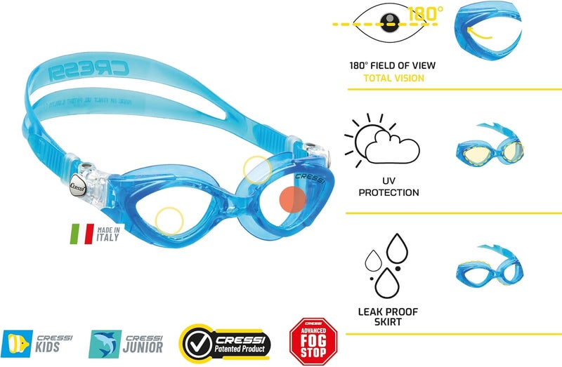 Cressi CRAB Swimming Goggles for Kids - Lilac - Image 2