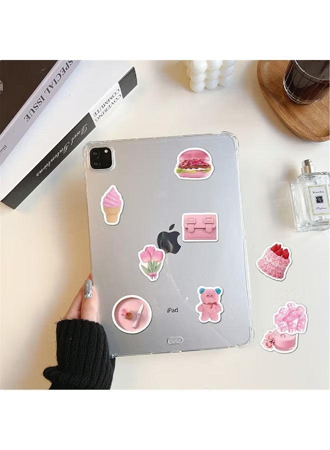 YJ 50-Piece Pink Life Girl's Heart Cartoon Stickers Vinyl Aesthetic Sticker Laptop Stickers for Skateboard Guitar Travel Case Graffiti Sticker Door Luggage Car Bike Bicycle for Kids Teens Girls Adults - Image 5