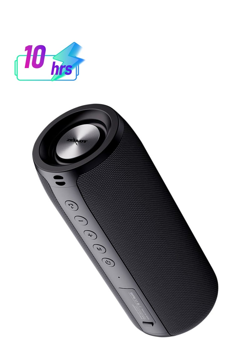 Zealot ZEALOT S51 20W Bluetooth Speaker, Dual Pairing Portable Outdoor Subwoofer Booming Bass Speaker For TV/ Tablet/ Phone/ PC, 3.5mm Audio Cable/ TF Card/ USB, 1800mAh Battery 10 Hours Playtime Loud Stereo  - Image 1
