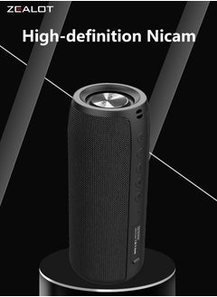 Zealot ZEALOT S51 20W Bluetooth Speaker, Dual Pairing Portable Outdoor Subwoofer Booming Bass Speaker For TV/ Tablet/ Phone/ PC, 3.5mm Audio Cable/ TF Card/ USB, 1800mAh Battery 10 Hours Playtime Loud Stereo  - Image 5