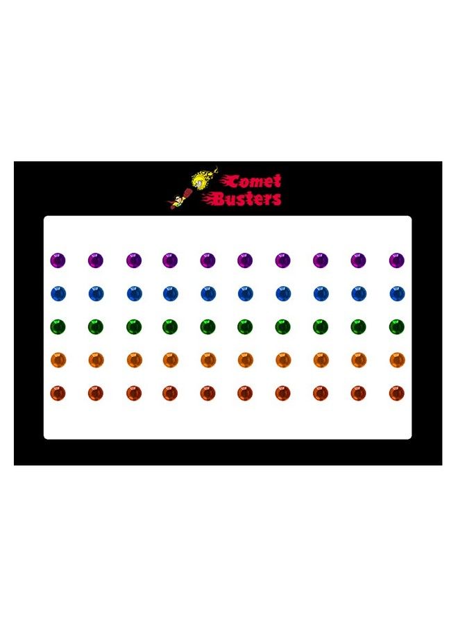 Comet Busters Beautiful Multicolor Stone Bindi (4Mm) (Bin1016) - Image 4