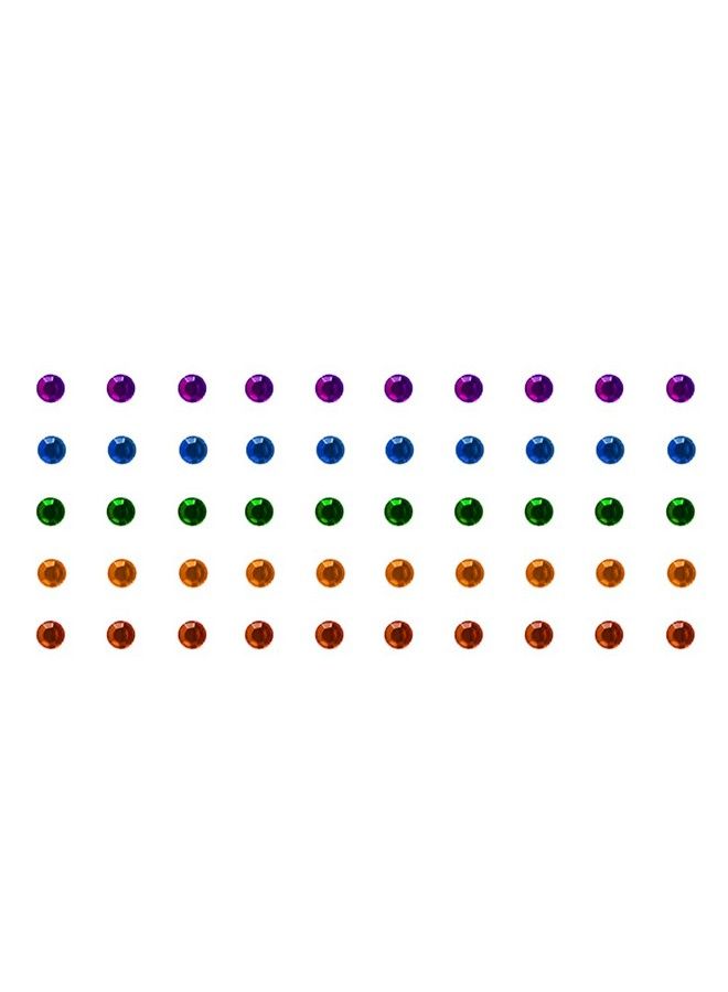 Comet Busters Beautiful Multicolor Stone Bindi (4Mm) (Bin1016) - Image 1