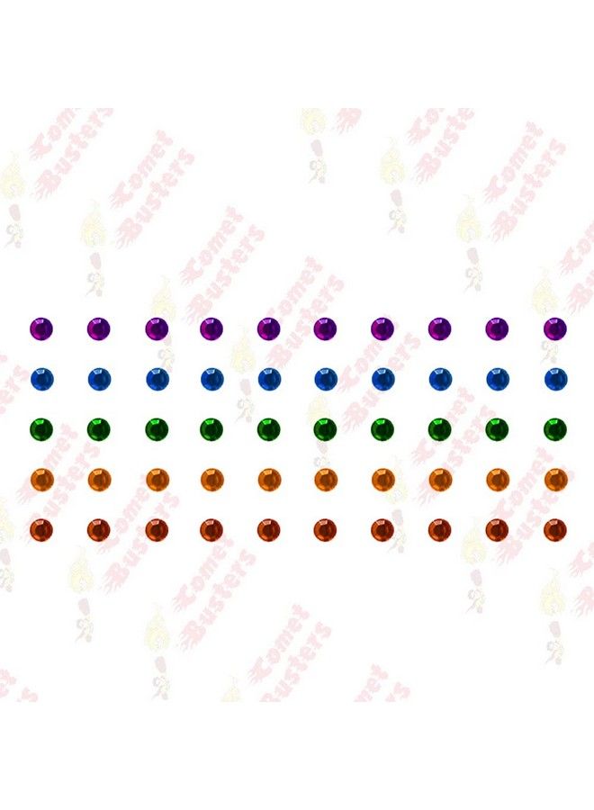 Comet Busters Beautiful Multicolor Stone Bindi (4Mm) (Bin1016) - Image 5