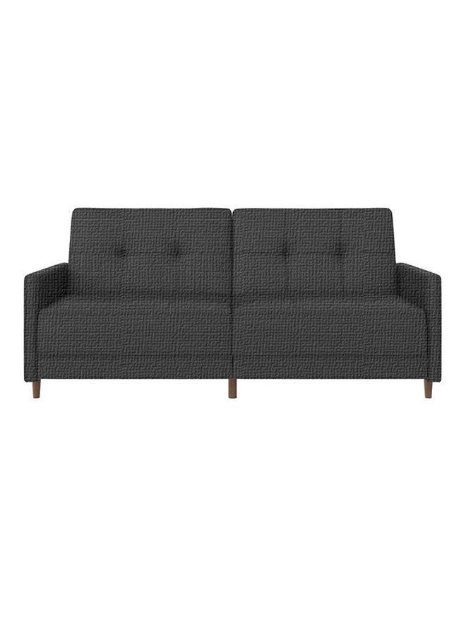 House One Odessa | 2-Seater Sofa Upholstered In Velvet 193x85x86 cm - Dark Grey - Image 4