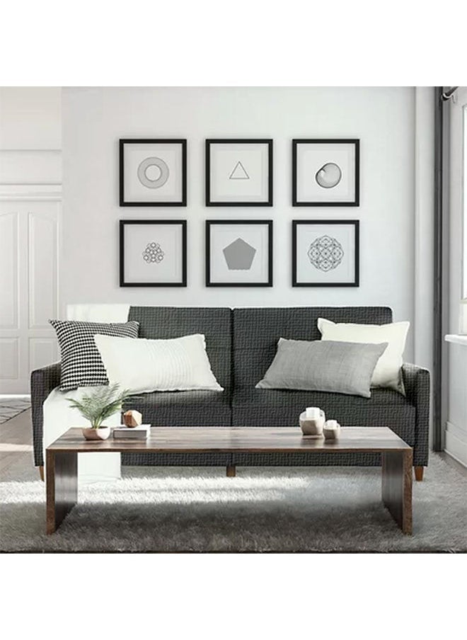 House One Odessa | 2-Seater Sofa Upholstered In Velvet 193x85x86 cm - Dark Grey - Image 1