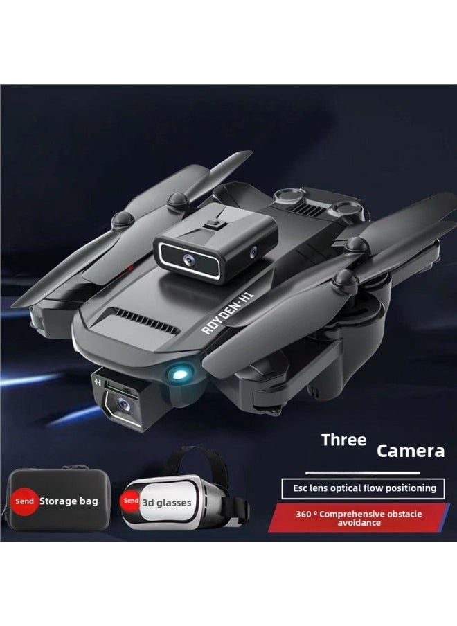 Generic - 8000 Obstacle Avoidance UAV 8K HD Aerial Photography Long Endurance Folding Remote Control Aircraft Shooting Boys Toy Aircraft-Color:Obstacle Avoidance-6k Adjustable Single Camera Anti-shake Return To Follow 8 0m-Specifications:Single Battery + Accessory Package + Boxed + Full Warranty - Image 1