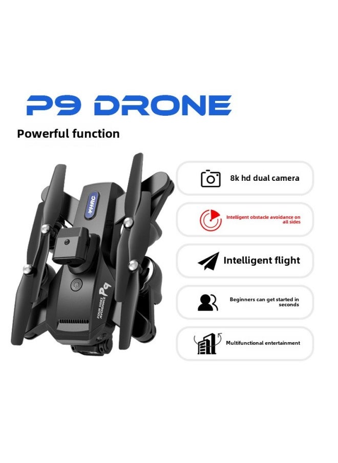 Generic - 8000 Obstacle Avoidance UAV 8K HD Aerial Photography Long Endurance Folding Remote Control Aircraft Shooting Boys Toy Aircraft-Color:Obstacle Avoidance-6k Adjustable Single Camera Anti-shake Return To Follow 8 0m-Specifications:Single Battery + Accessory Package + Boxed + Full Warranty - Image 1