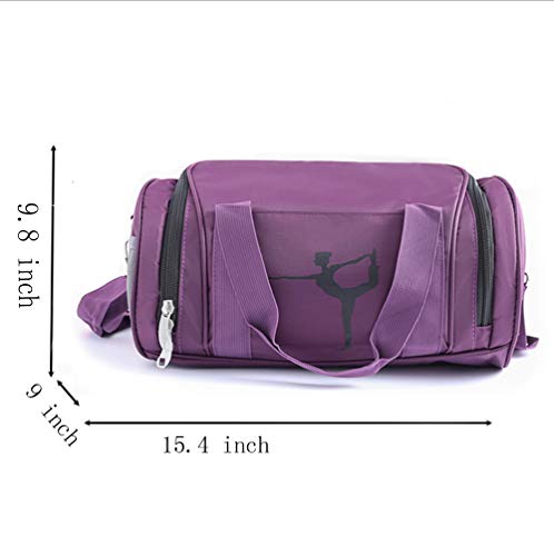 WVMKOR Girls Duffel Bag Gymnastic Bags for Girls Kids Short Trip Bag Overnight Bag - Image 3