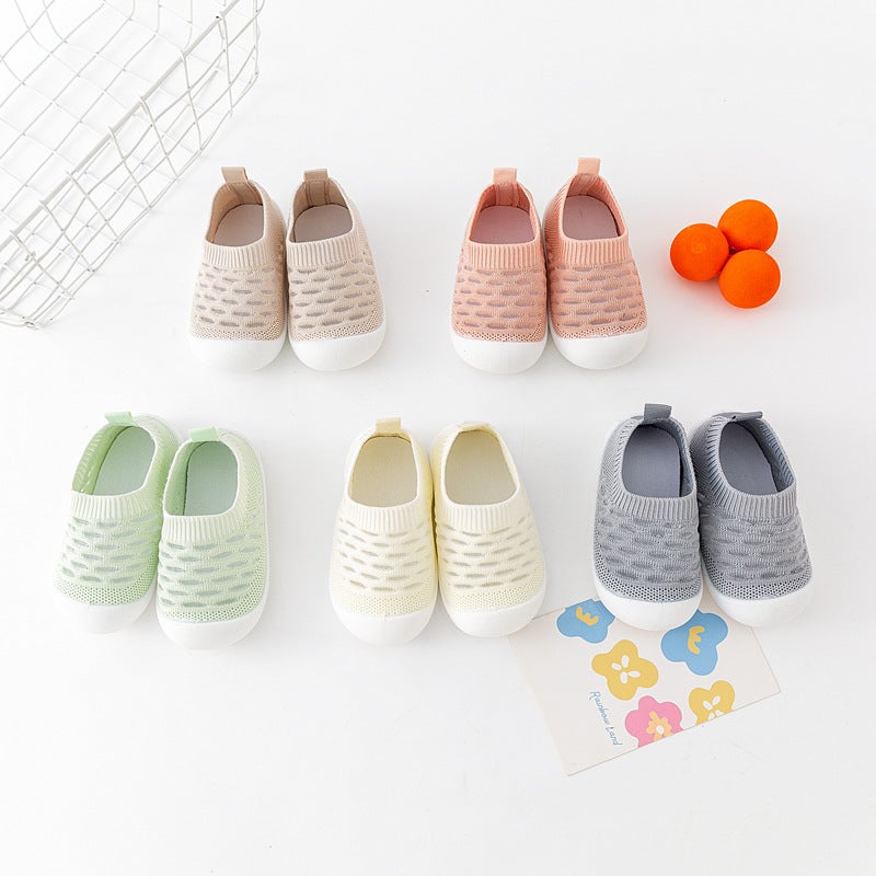 Baby Toddler Shoes Mesh Surface Breathable Fly-Woven Mesh Shoes Baby Shoes Soft Sole Non-Slip Thin Floor Shoes Early Education - Image 5