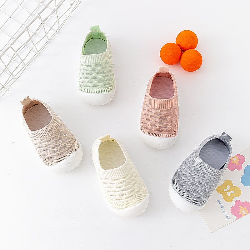 Baby Toddler Shoes Mesh Surface Breathable Fly-Woven Mesh Shoes Baby Shoes Soft Sole Non-Slip Thin Floor Shoes Early Education - Image 4