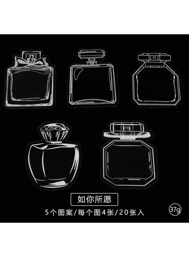 HELPS Creative Diy Bottle Bookmark Handmade Dried Flower Sticker Transparent Plant Specimen Dried Flower Note Material Package Bookmark - Image 1