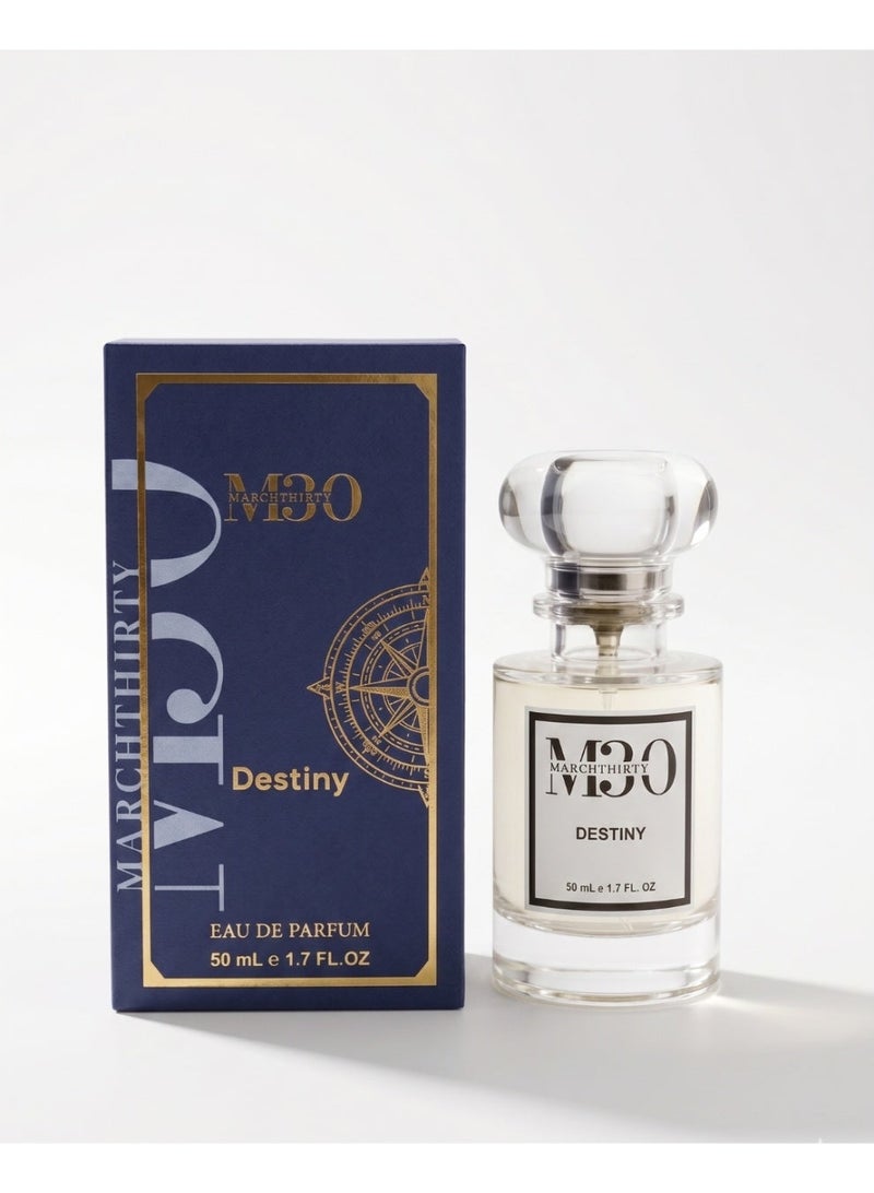 March Thirty MARCHTHIRTY M30 Destiny Eau de Parfum – Ultra-Premium Luxury Oud Wood & Orange Scent (50ml) - Image 3