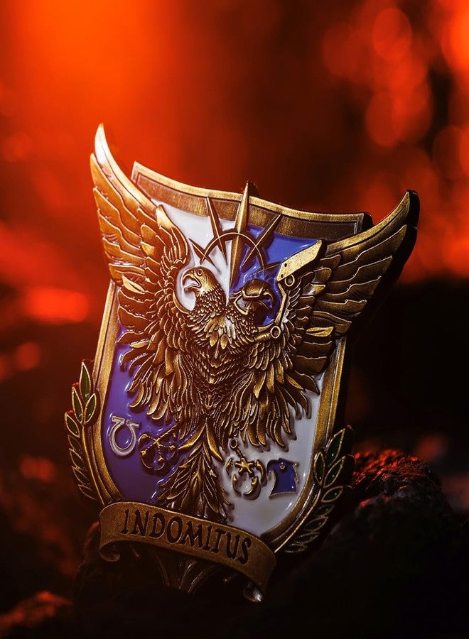 Starforged بروش ستارفورجد روبوت غيليمين، شارة حملة إندوميتوس كروسيد، دبوس شارة وارهامر 40000، مصنوع من الفولاذ السبائكي، بدون أحجار كريمة - Image 5