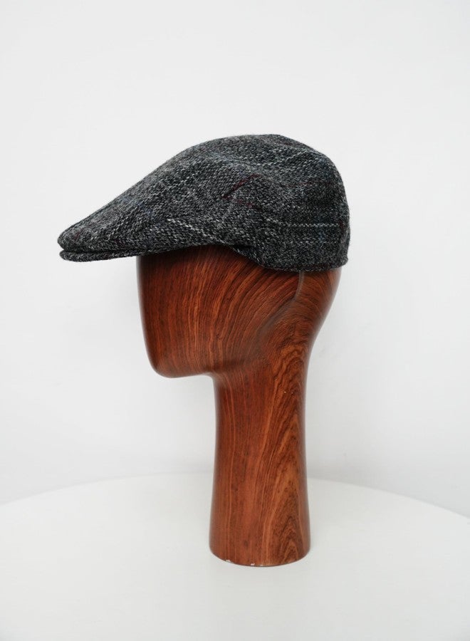 TAILORMAP Harris Tweed Newsboy Cap 100% Wool Flat Cap for Men, No.167, 7 3/8 - Image 3