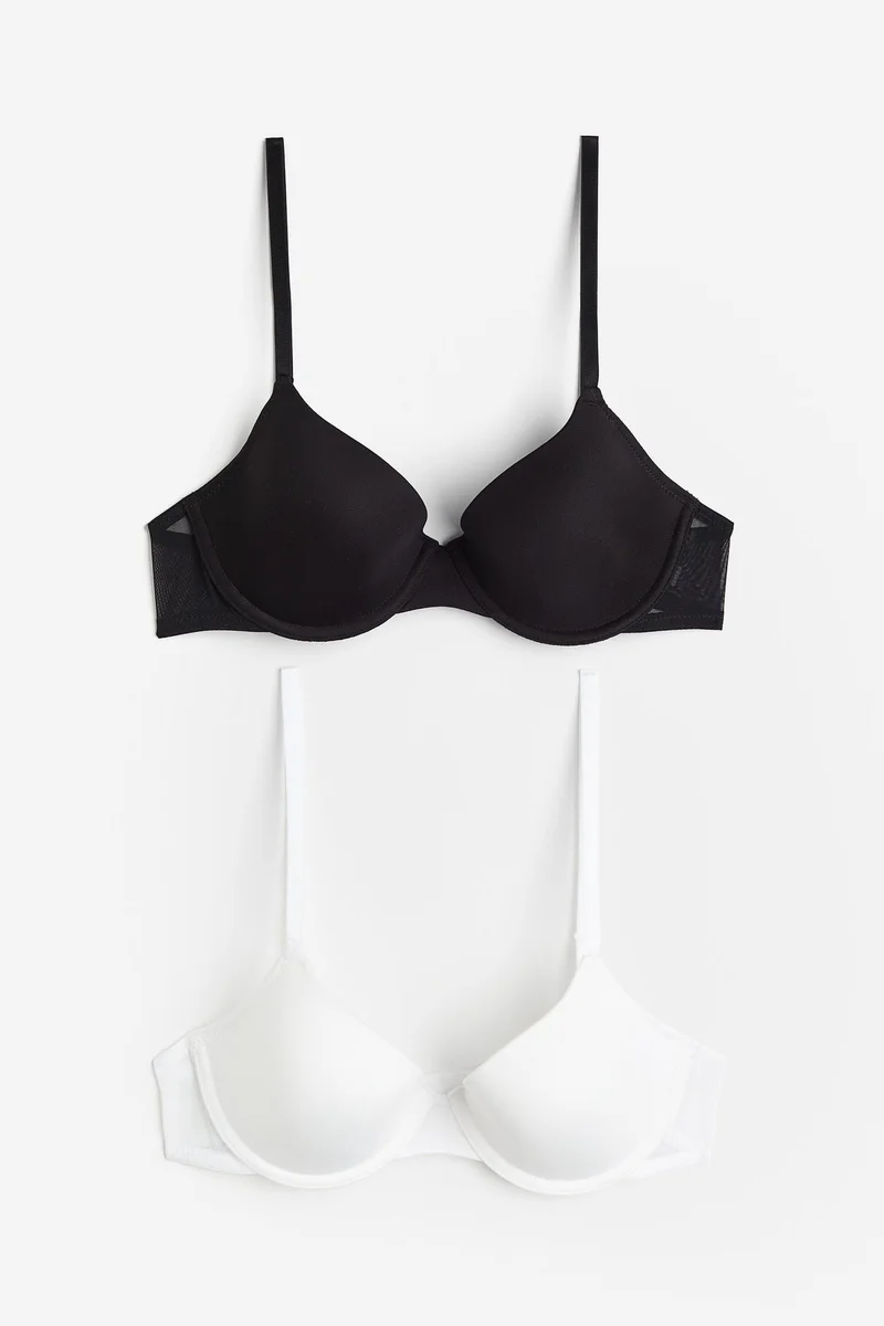 H&M  2-pack padded underwired bras for Women | Best Price UAE