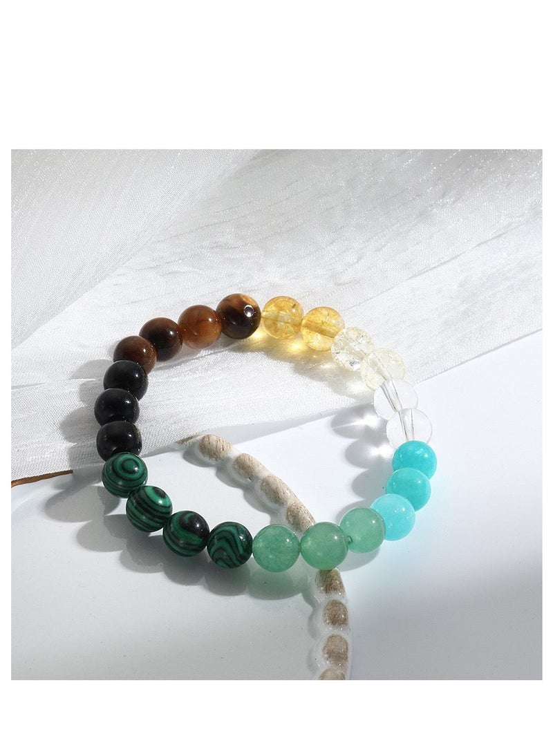 Malachite Tiger Eye Bracelet Attracts Good Luck Money Health Wealth Classic Charm Natural Stone Bangles Couple Jewelry - Image 3