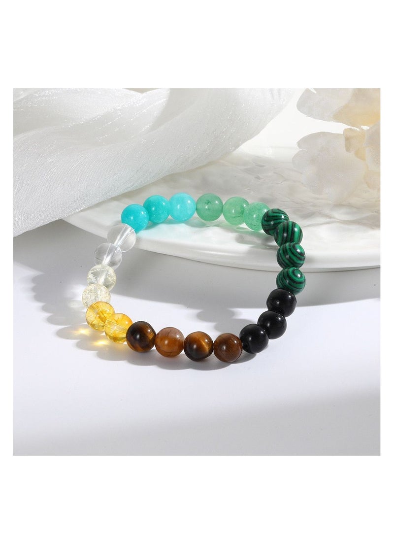 Malachite Tiger Eye Bracelet Attracts Good Luck Money Health Wealth Classic Charm Natural Stone Bangles Couple Jewelry - Image 4