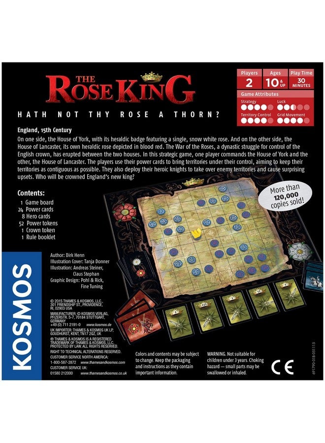 Thames & Kosmos لعبة الوردة الملكية | لعبة كلاسيكية للاعبين 2 من كوسموس | مصمم حائز على جوائز ديرك هين - Image 3