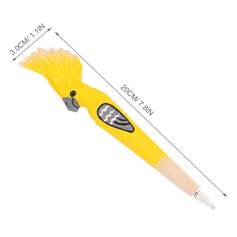 Wooden Rose Design Ballpoint Pen Set Of 4 For School Office And Home Use - Image 3