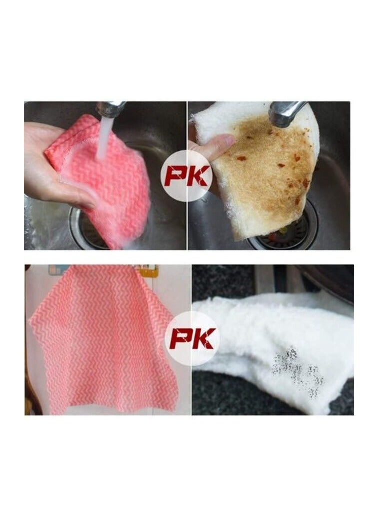 PROMASS 150pcs/roll Reusable Cleaning Wipe, Household &Kitchen Towels,Disposable Cleaning Cloth, Dish Cloth Dish Towels Dish Rags Reusable Kitchen Paper Towels, Wash Towels（GC729A+GC730A+GC731A） - Image 3