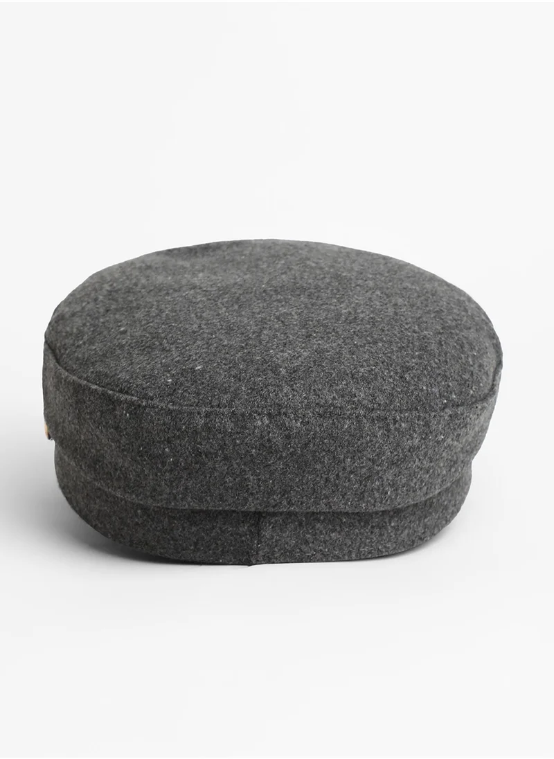 Haute Sauce Chain-Lined Breton Cap - Charcoal Grey