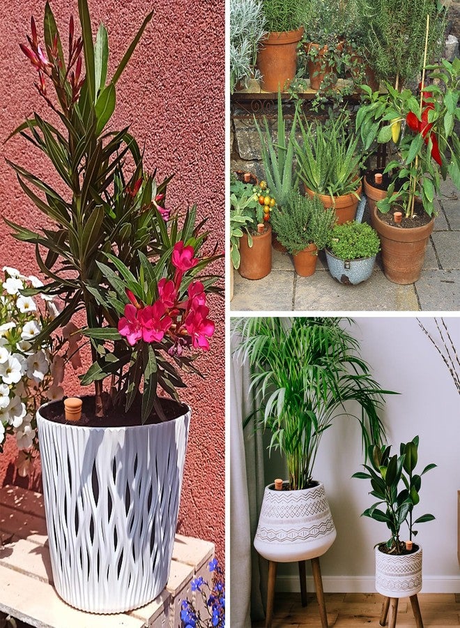 Lovely Ran Ollas 8pcs 3.1 * 6inch Terracotta Plant Watering Globes Self Watering Planter Insert Olla Terra Cotta Clay Irrigation Globes - Image 3