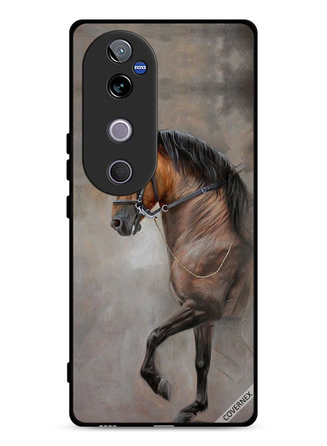 Covernex Vivo V40 5G Protective Case Cover Vintage Picture Of Horse - Image 1