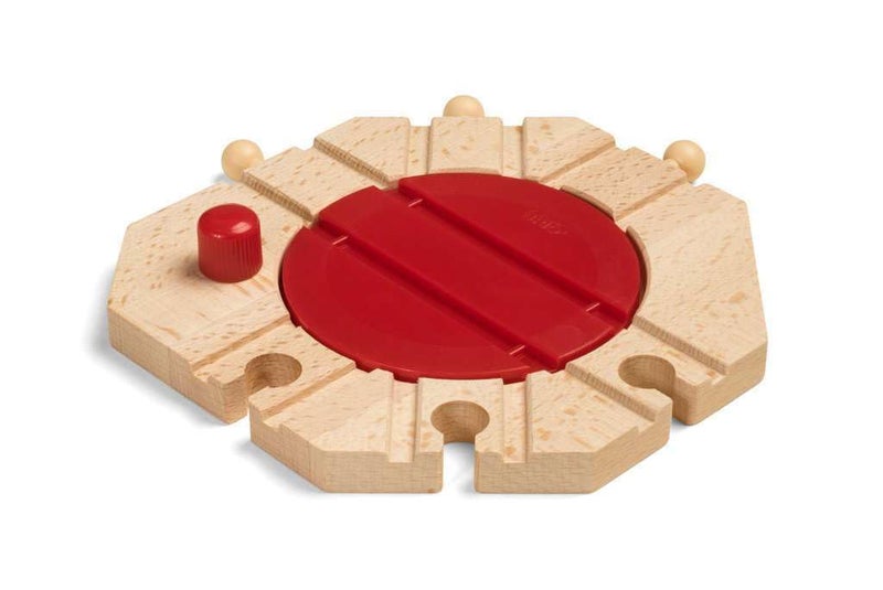 BRIO World - 33361 Mechanical Turntable | Engaging Train Toy Accessory for Creative Play | Safe for Kids Ages 3 and Up | Compatible with BRIO Railway Toys - Image 3