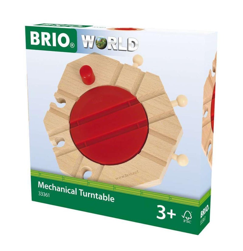 BRIO World - 33361 Mechanical Turntable | Engaging Train Toy Accessory for Creative Play | Safe for Kids Ages 3 and Up | Compatible with BRIO Railway Toys - Image 1