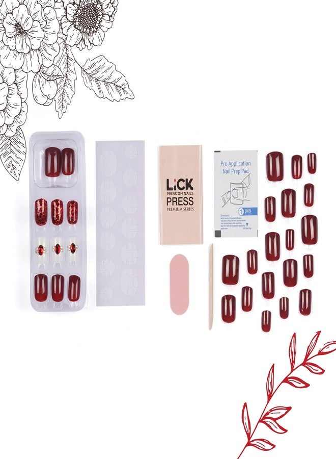 Lick - Press On Nails Artificial Reusable, French Nails for Women and Girls, Acrylic Nail Extension Kit (No Glue Needed) - Image 4