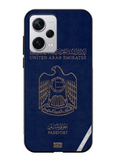 Protective Case Cover For Xiaomi Redmi Note 12 Pro Plus Uae Passport Design Multicolour