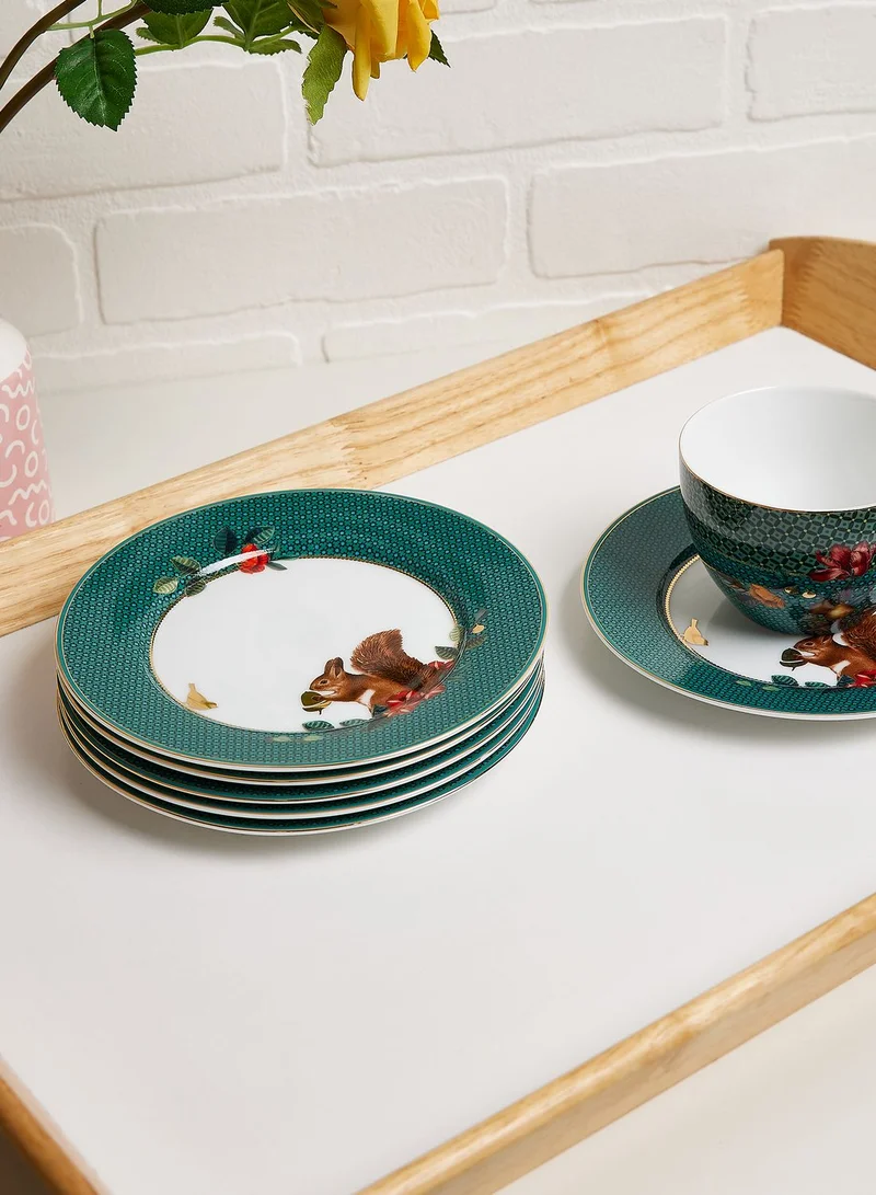 Pip Studio Plate Bread Winter Wonderland Squirrel  17Cm Pcb6