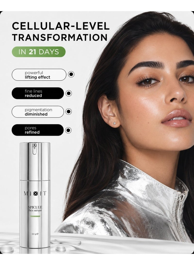 MIXIT Spicule Anti-Aging Face Serum with Retinoid Microneedles for Wrinkles & Firmness, 30ml - Image 5