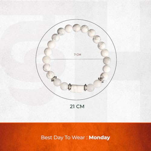 Divine Hindu Moonstone Bracelet | Kark Rashi (Cancer) Certified Natural Crystal | Intuition & Emotional Balance | Reiki Healing | Moon Energy | For Men & Women - Image 2