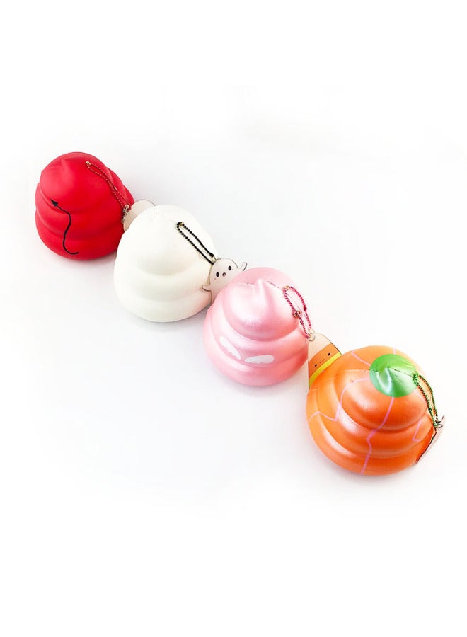 Puni Pill PU Foaming Large Size Slow Rebound Halloween Daylight Squishy Decompression Vent Toy-Color:Pink Smiley-Specifications:11*11*11cm - Image 4