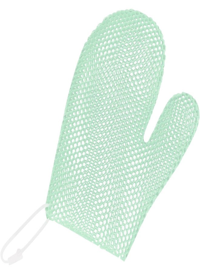 etspolt Exfoliating Glove Bath Mitt -Exfoliating Gloves for Shower, Body Scrubber for Deep Cleansing, Quick Drying Bath Gloves (Green) - Image 1